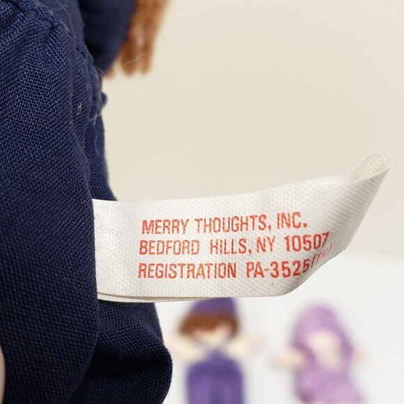 Merry Thoughts 6" Ragdoll Lot of 6 Dolls Cloth Yarn Hair Thailand - Picture 6 of 9